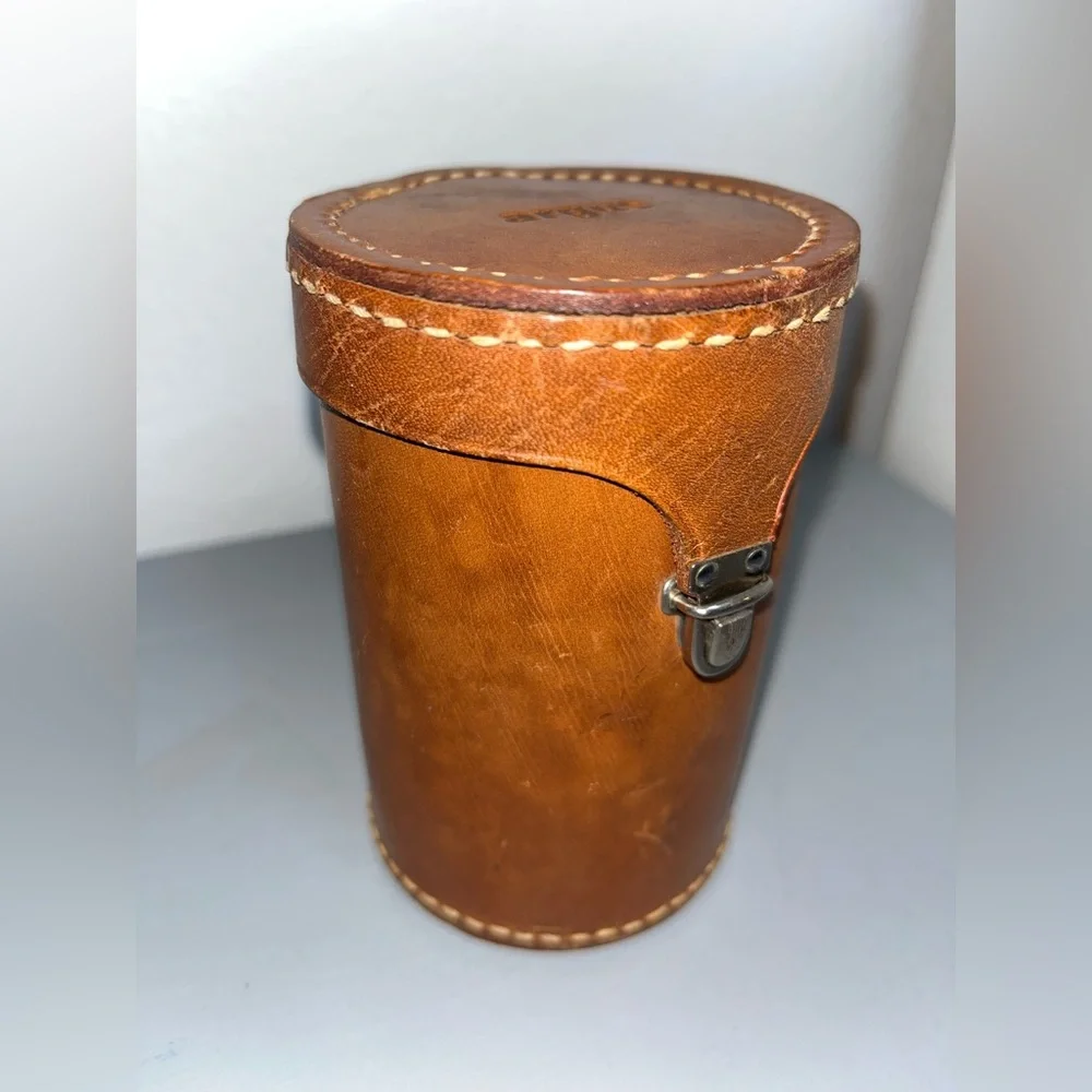 Steinheil Munchen Argus Cintagon 100mm f/3.5 Lens in Leather Case C44 Mount V24